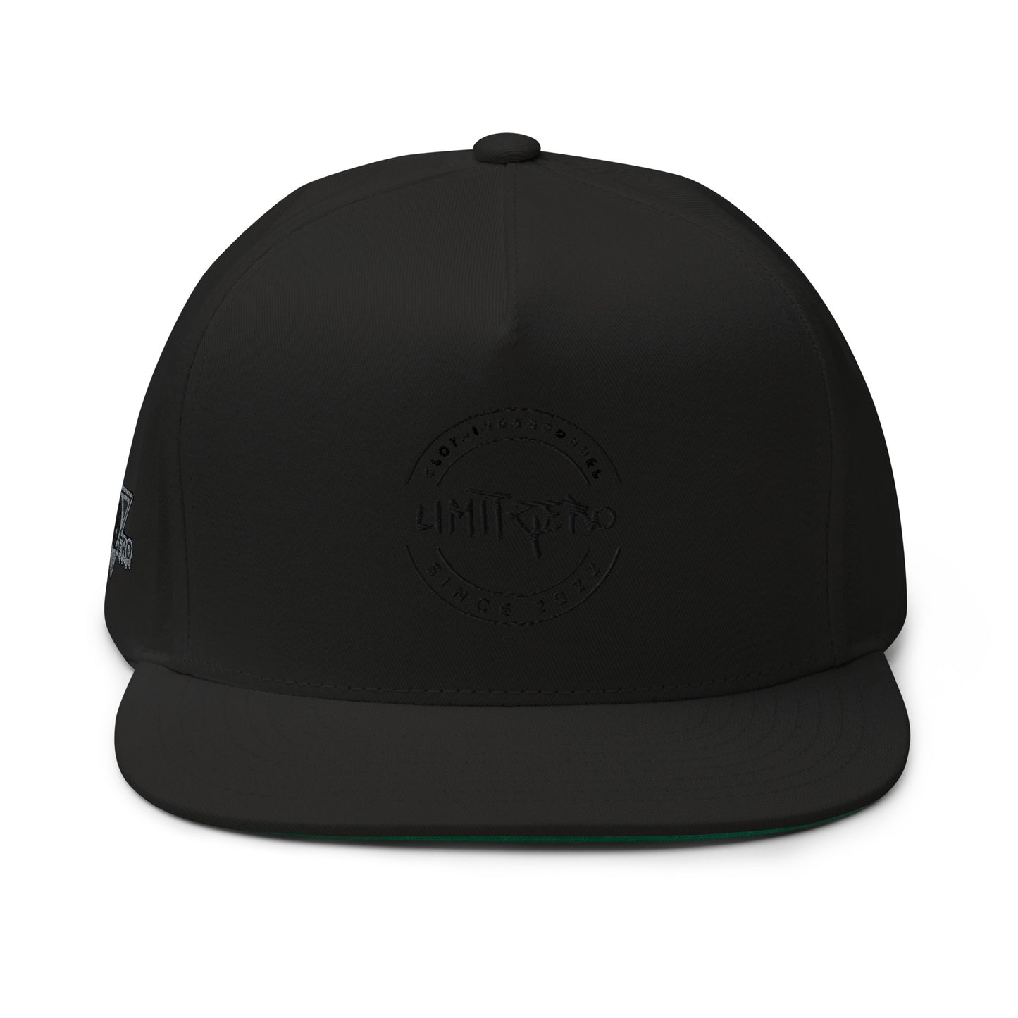 LimitZero LimitedEdition Embroided Logo V3 Blue FlatCap (Green undervisor)