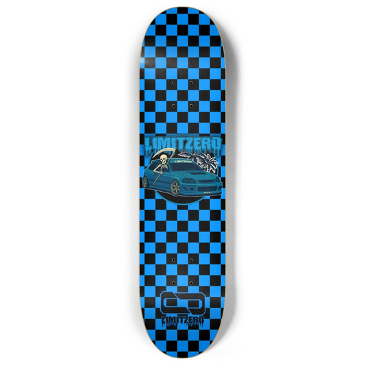 LimitZero Chequered Gr1m Skateboard
