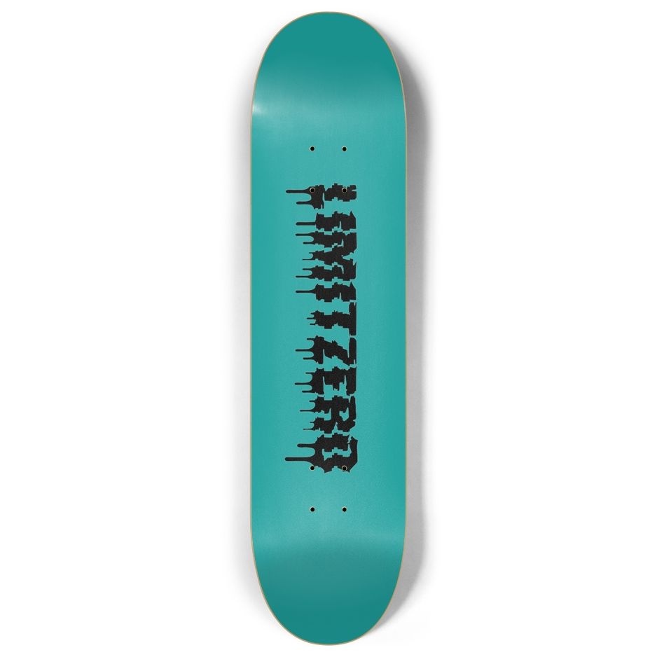 LimitZero Glitch3d-up dark teal Skateboard