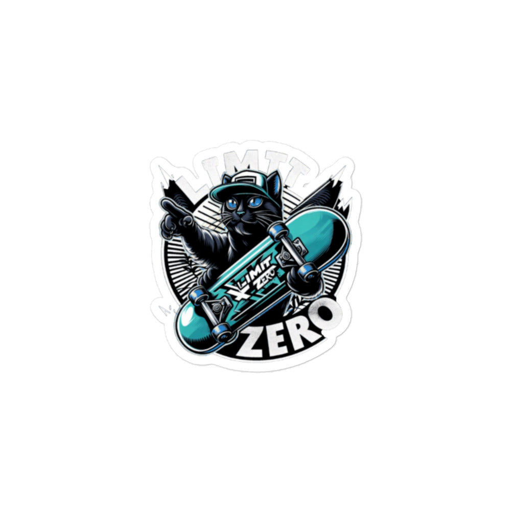 LimitZero Skate Kitty Bubble-Free sticker