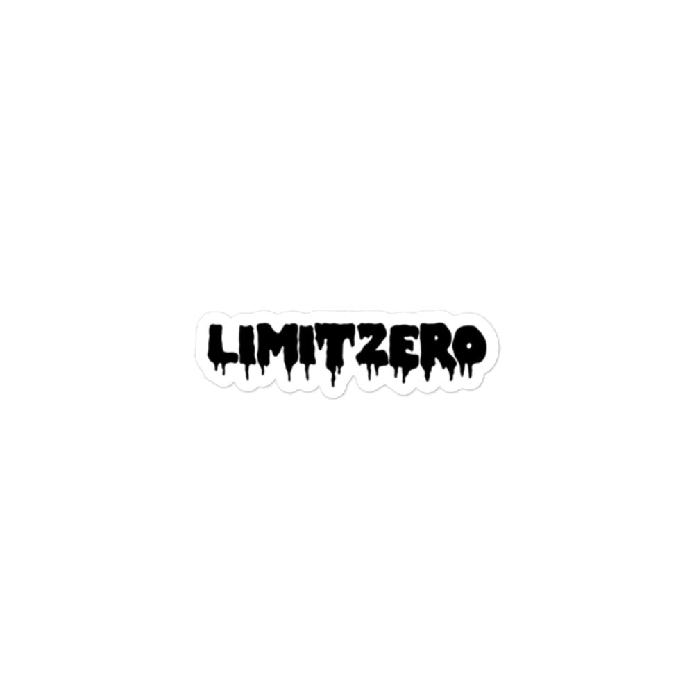 LimitZero Black Drip Logo Bubble-free sticker