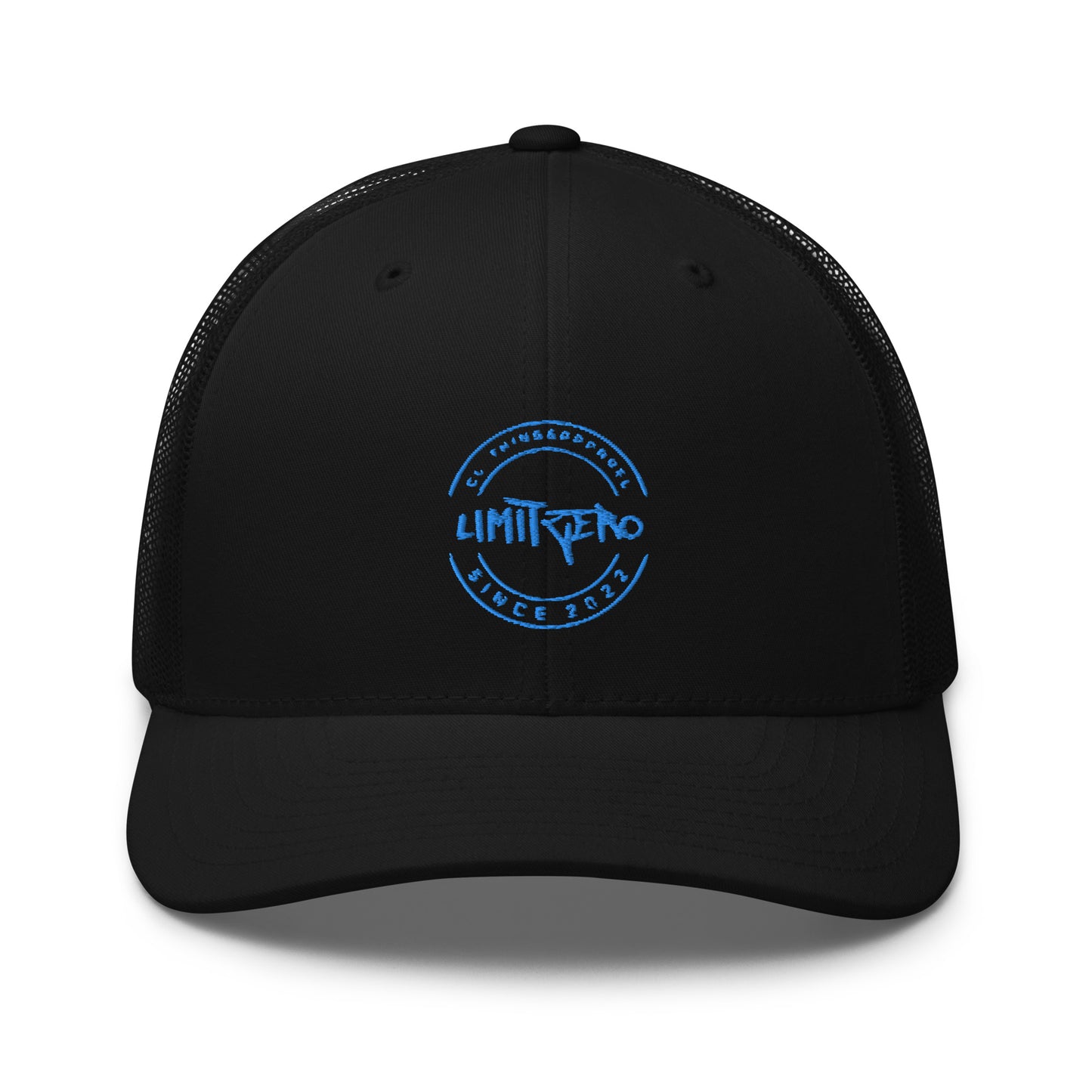 LimitZero LimitedEdition Puff Embroided Blue Logo V3 Mesh Cap