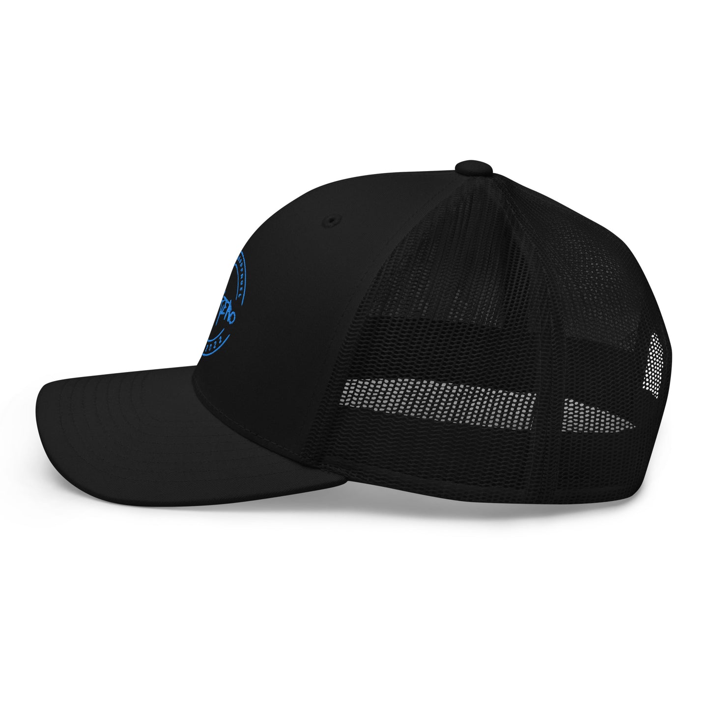 LimitZero LimitedEdition Puff Embroided Blue Logo V3 Mesh Cap