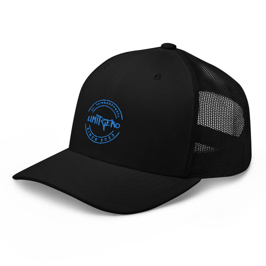 LimitZero LimitedEdition Puff Embroided Blue Logo V3 Mesh Cap