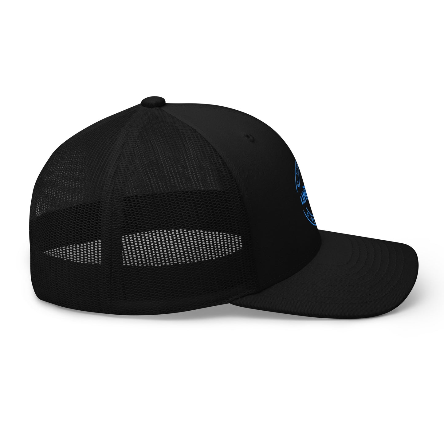 LimitZero LimitedEdition Puff Embroided Blue Logo V3 Mesh Cap