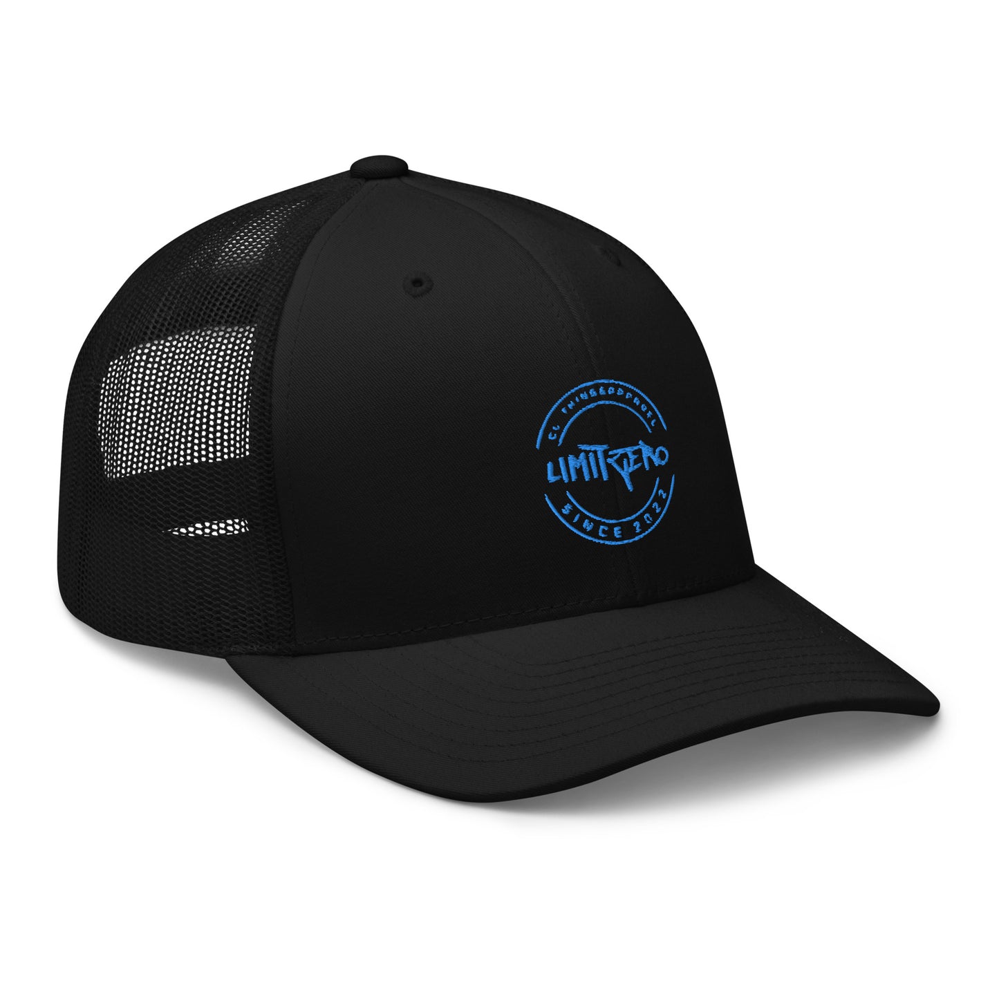 LimitZero LimitedEdition Puff Embroided Blue Logo V3 Mesh Cap