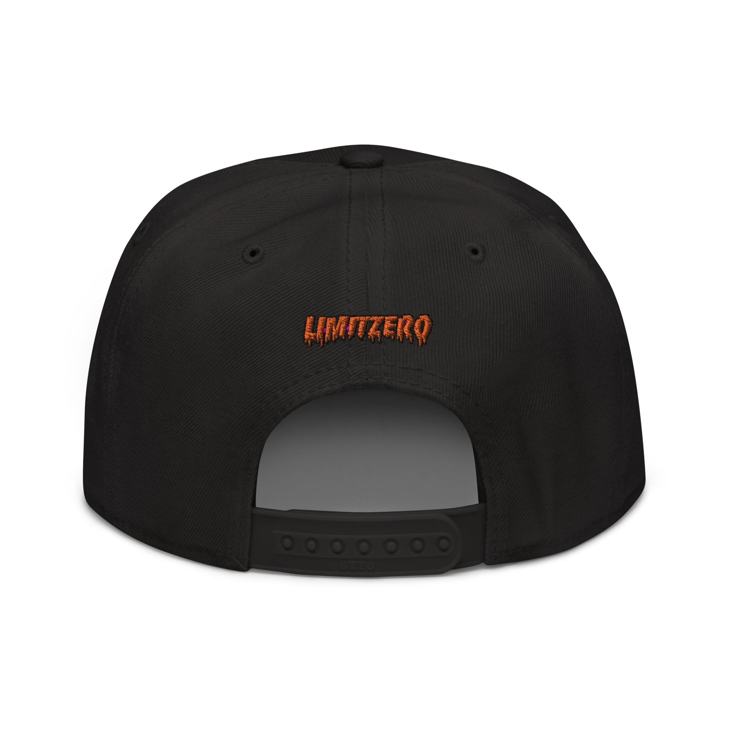 LimitZero Embroided Orange Lightning FlatCap