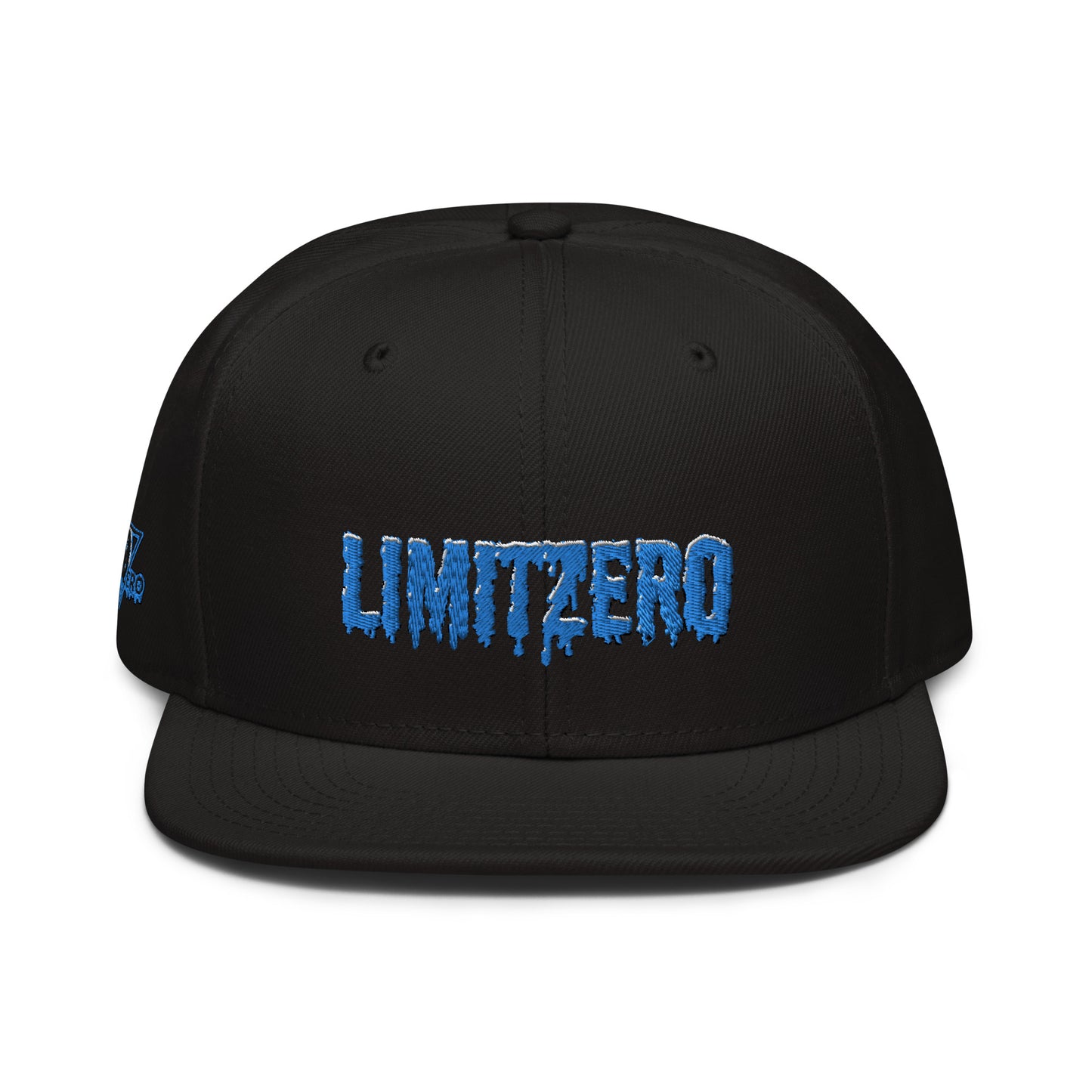 LimitZero LimitedEdition Embroided Blue Slime Drip Logo FlatCap