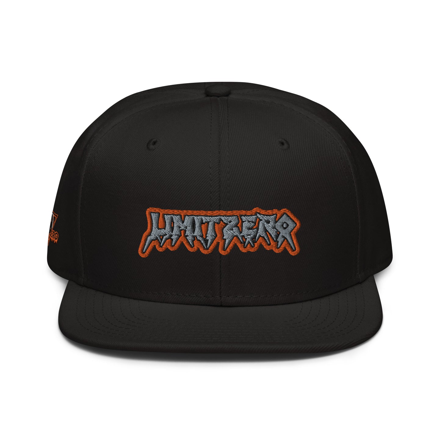 LimitZero Embroided Orange Lightning FlatCap