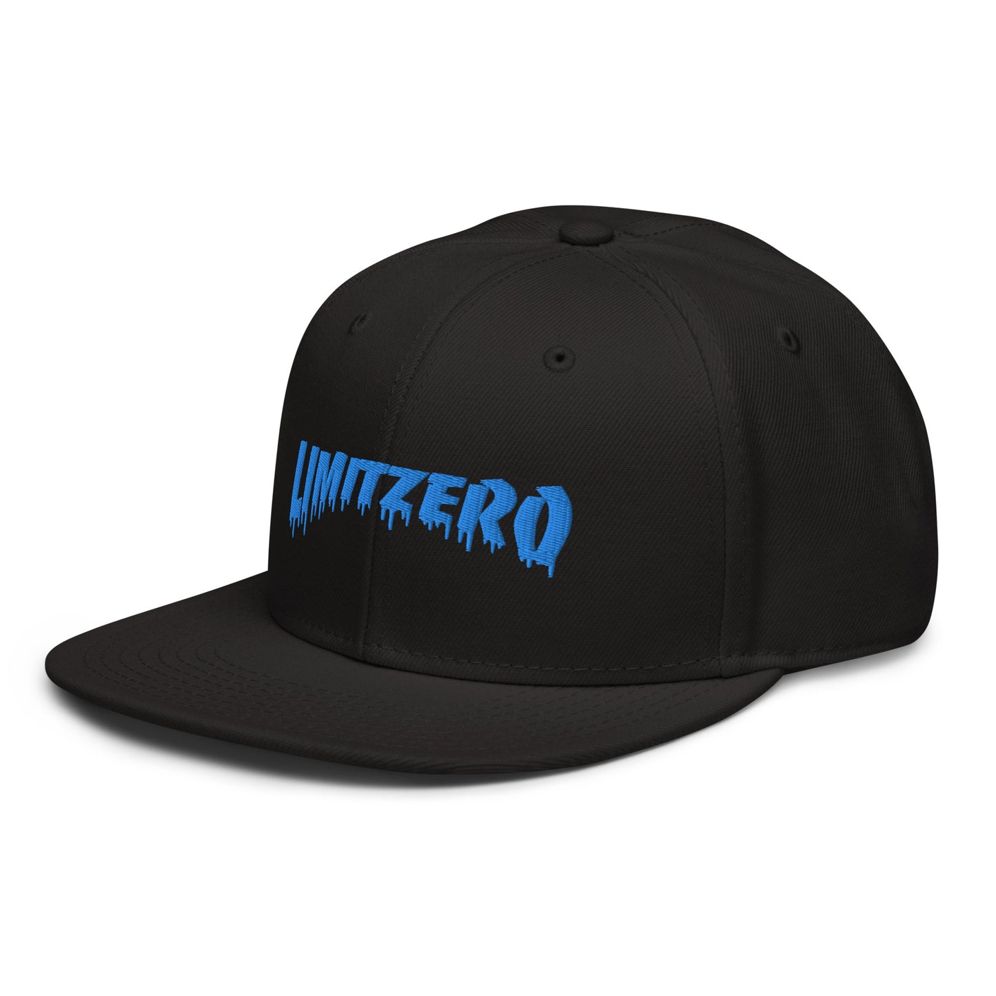 LimitZero LimitedEdition Embroided Curved Drip Logo FlatCap