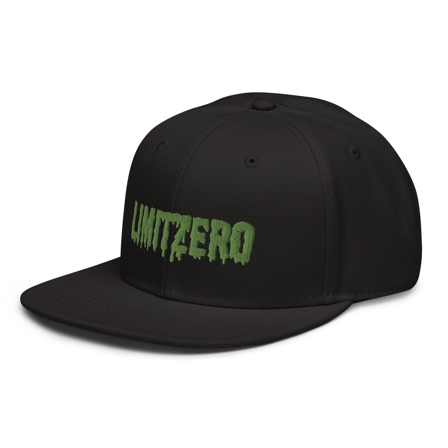 LimitZero LimitedEdition Embroided Green Slime Logo FlatCap