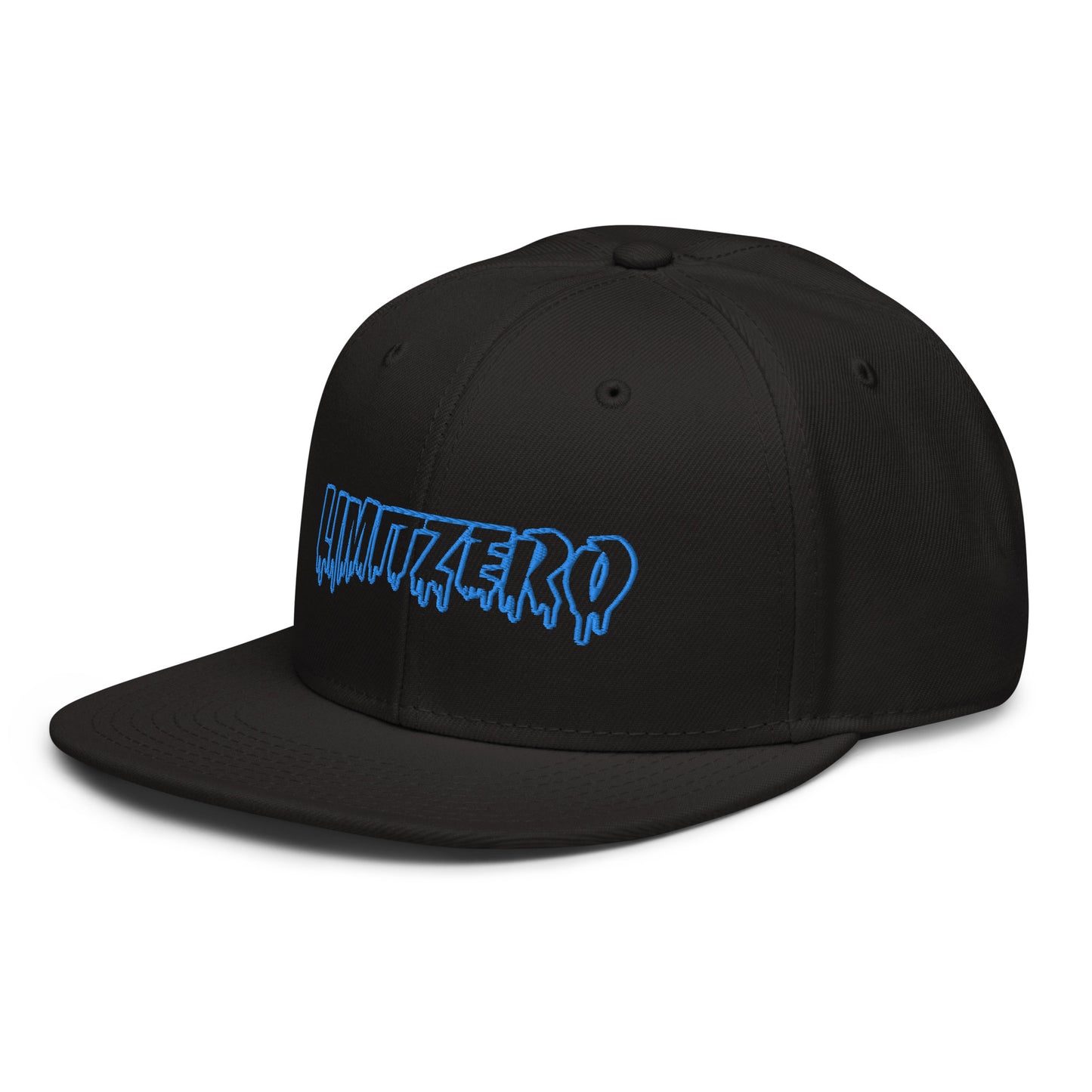 LimitZero Embroided Semi-Curved Drip outline Logo FlatCap