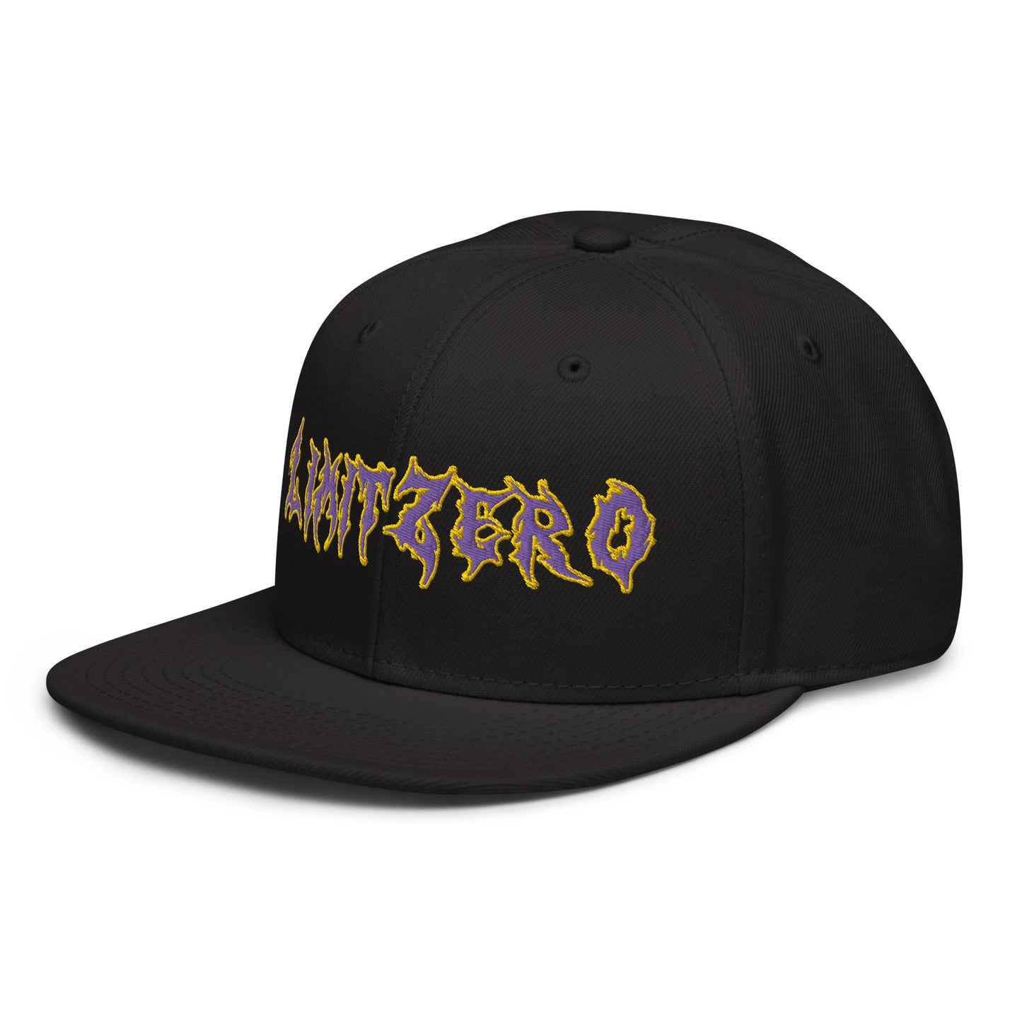 LimitZero Embroided Purple&Gold FlatCap