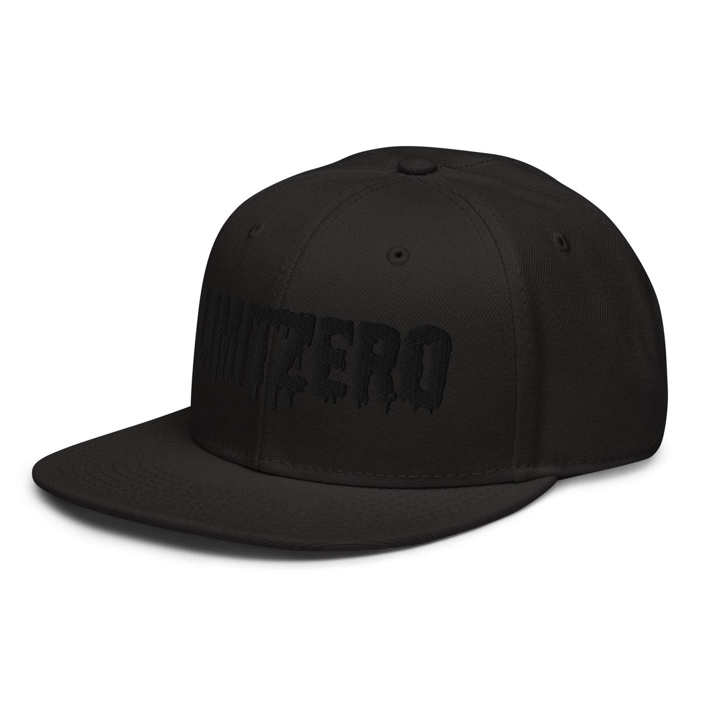 LimitZero Embroided Black on Black FlatCap