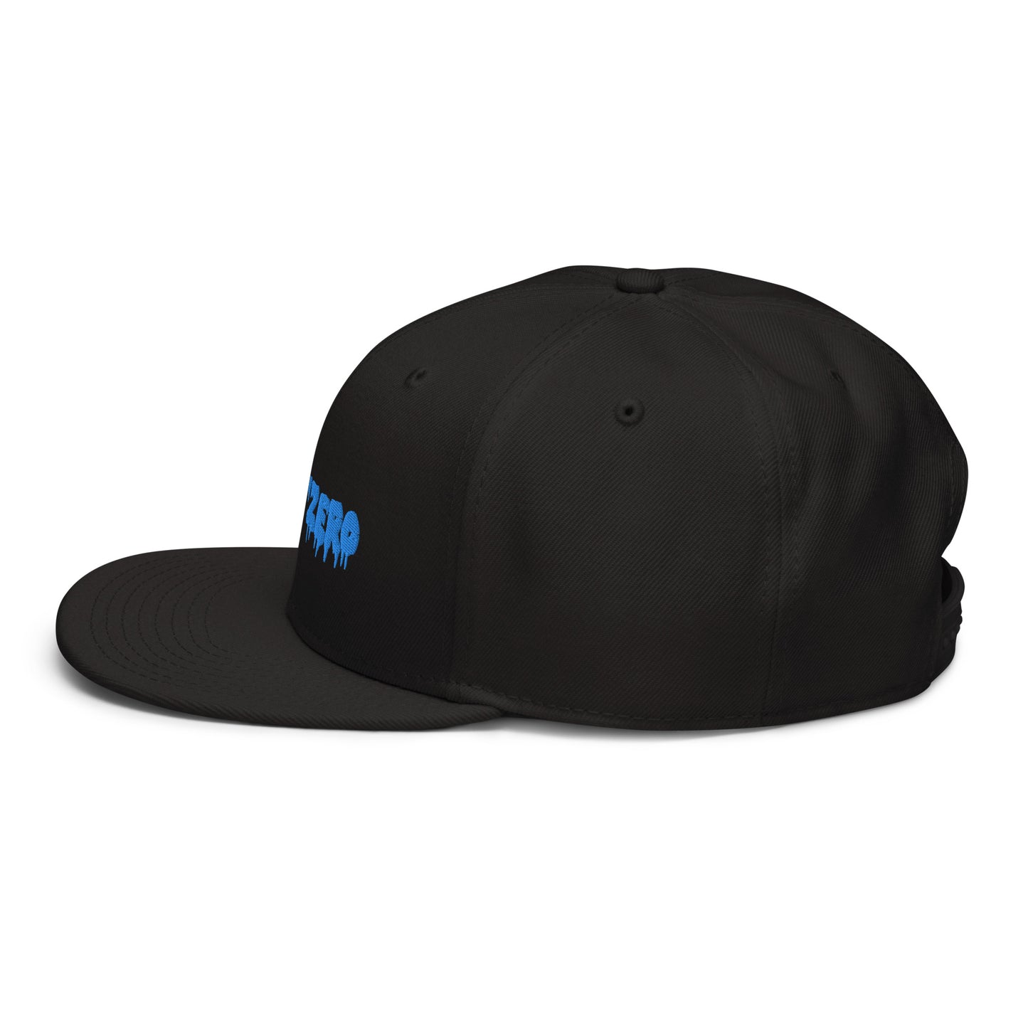 LimitZero Embroided Blue Drip Logo FlatCap