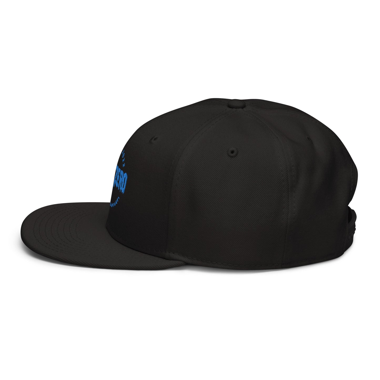 LimitZero Embroided Blue Creep Drip Logo FlatCap