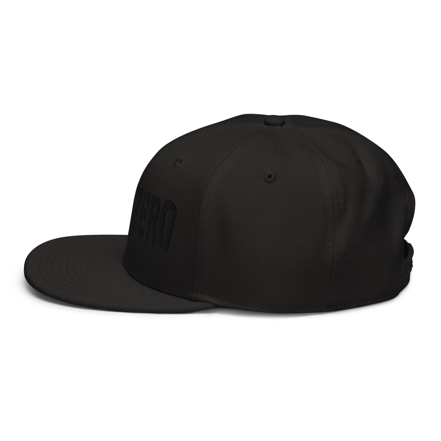 LimitZero Embroided Black on Black FlatCap