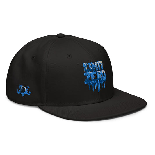 LimitZero Embroided Blue 3D Drip FlatCap