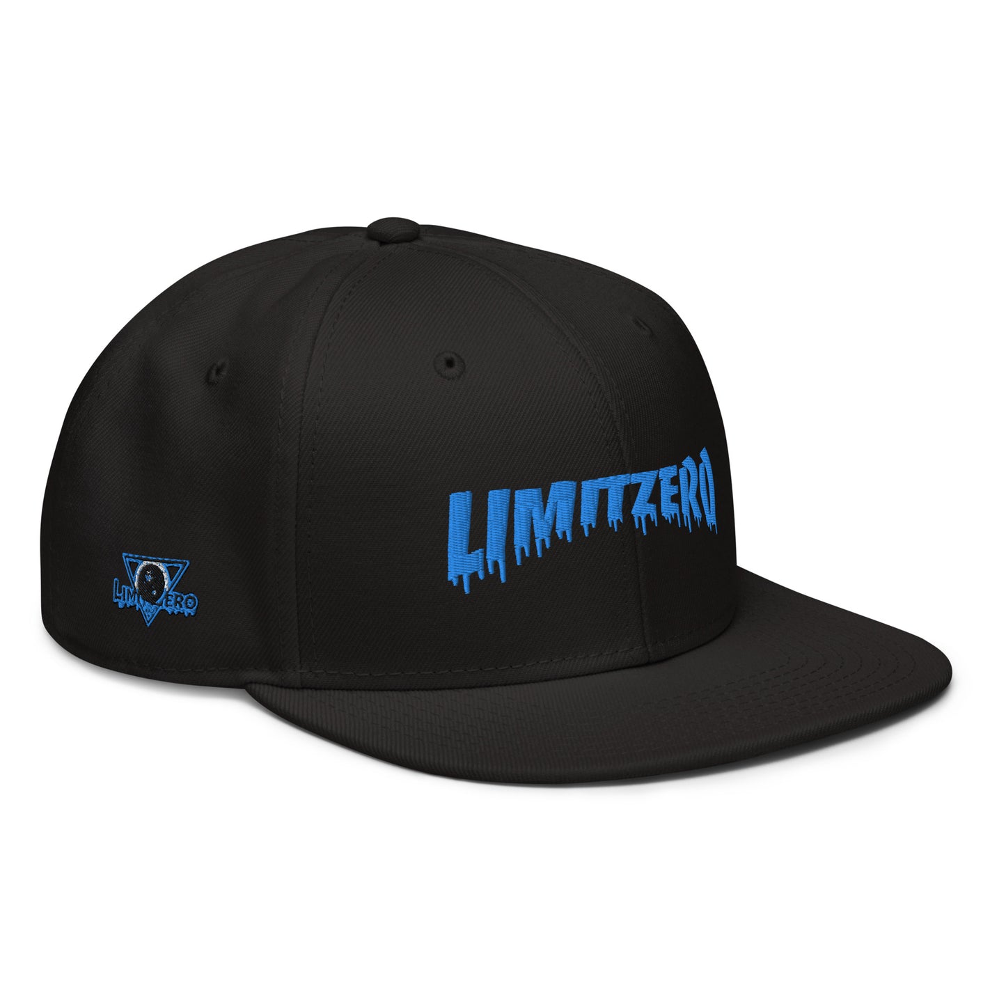 LimitZero LimitedEdition Embroided Curved Drip Logo FlatCap