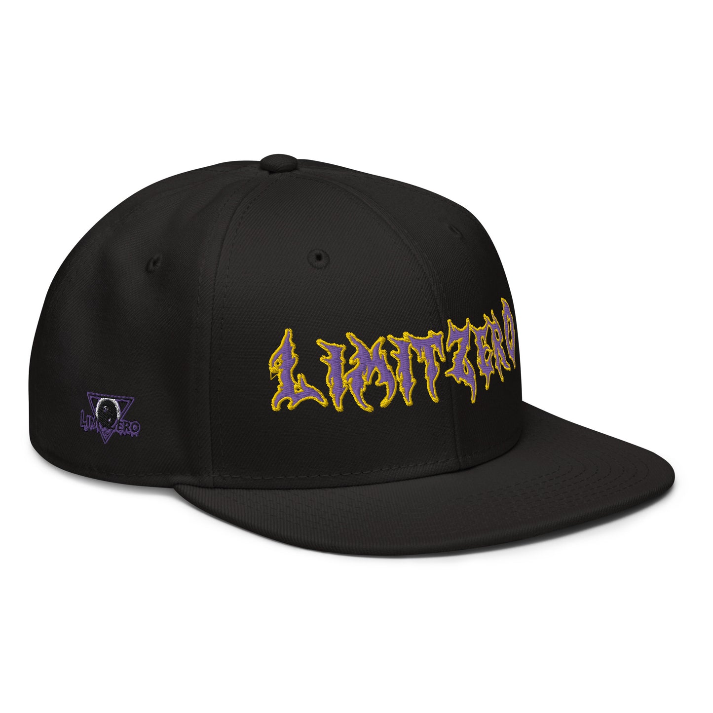 LimitZero Embroided Purple&Gold FlatCap