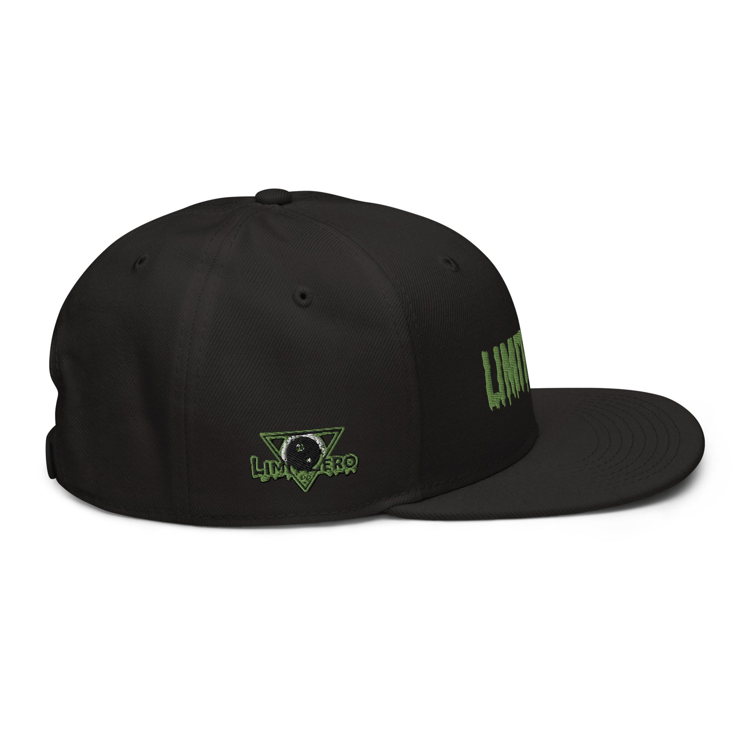 LimitZero LimitedEdition Embroided Green Slime Logo FlatCap