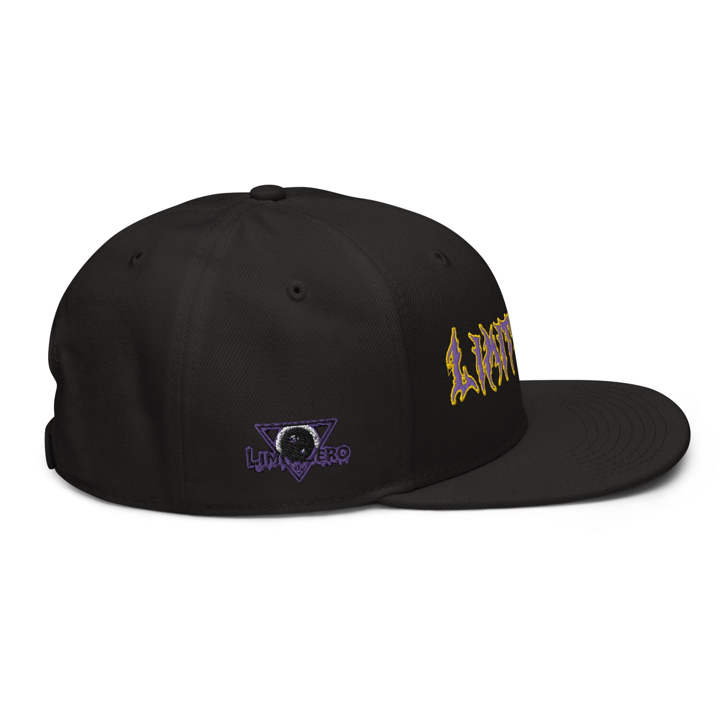 LimitZero Embroided Purple&Gold FlatCap