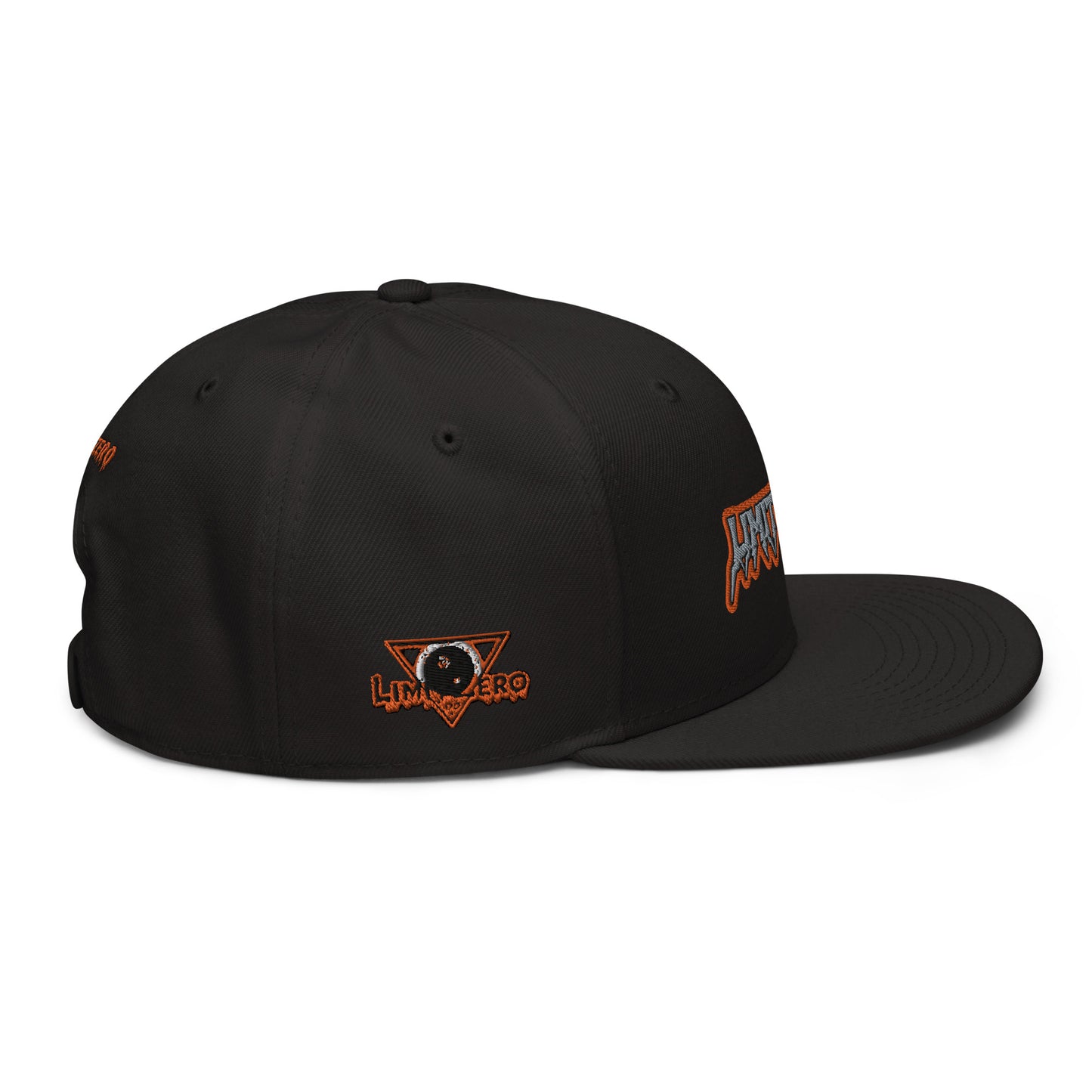 LimitZero Embroided Orange Lightning FlatCap