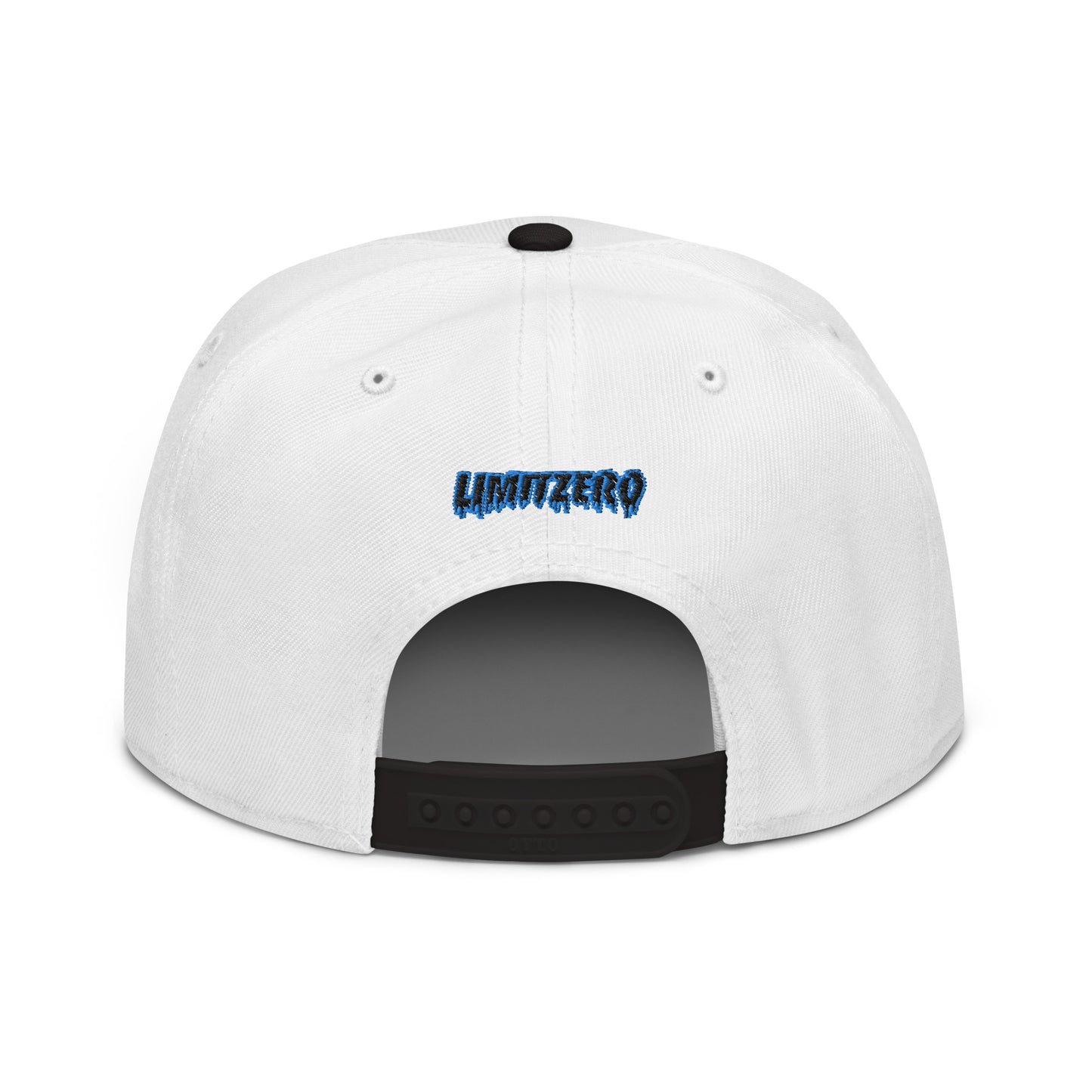 LimitZero Embroided White B-Metal2 FlatCap