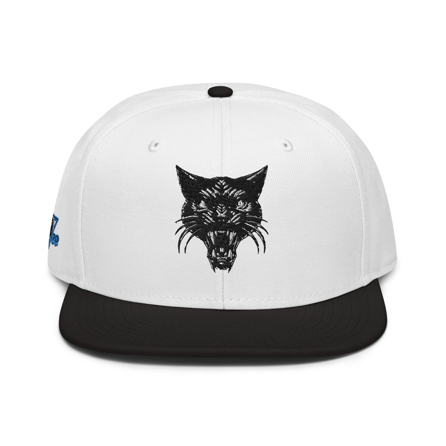 LimitZero LimitedEdition Embroided White BlackPanther FlatCap