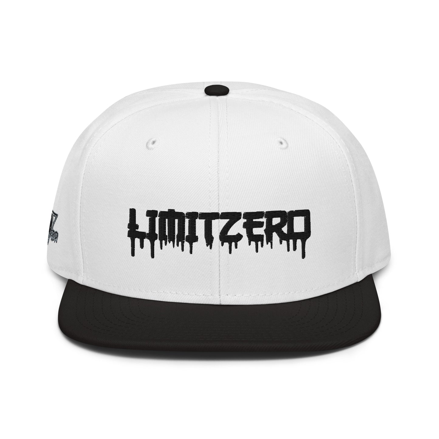 LimitZero Embroided White JapanDrip FlatCap