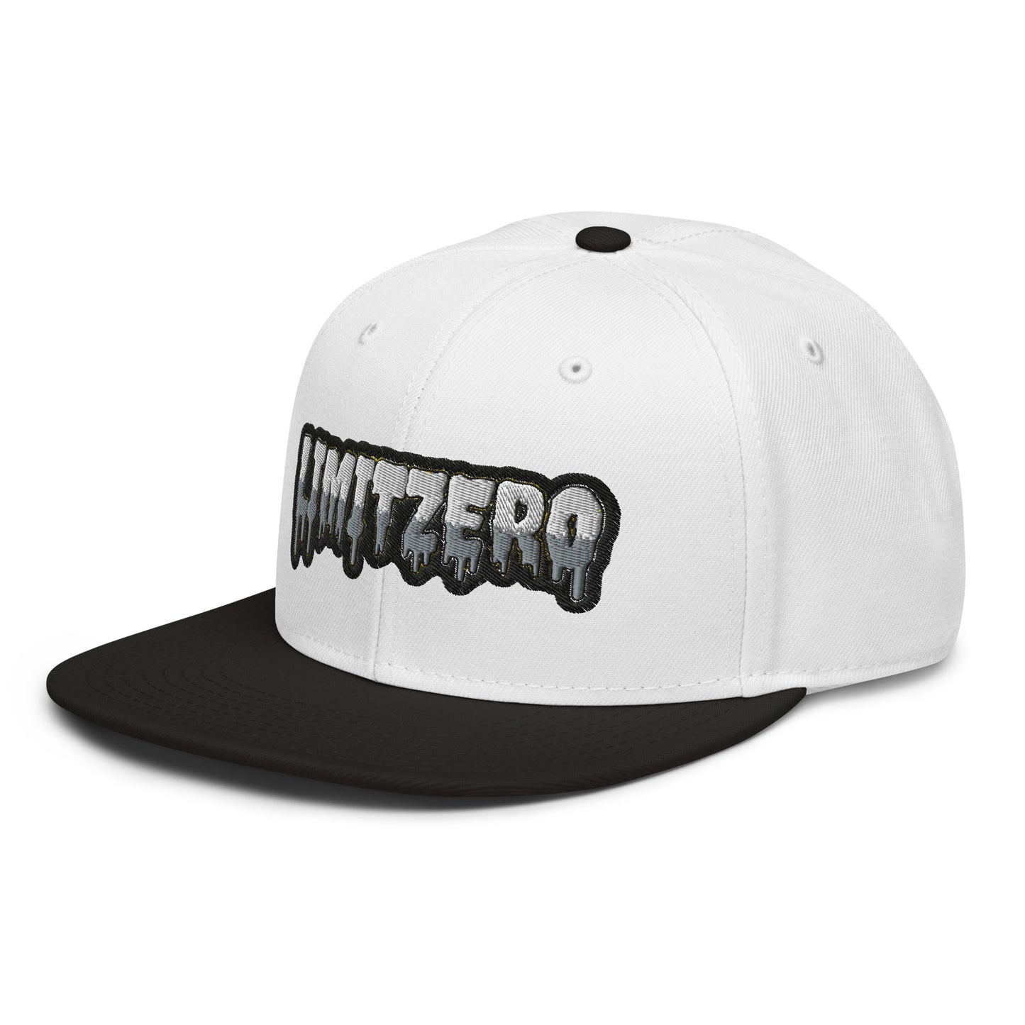 LimitZero Embroided White 2-Tone Logo FlatCap