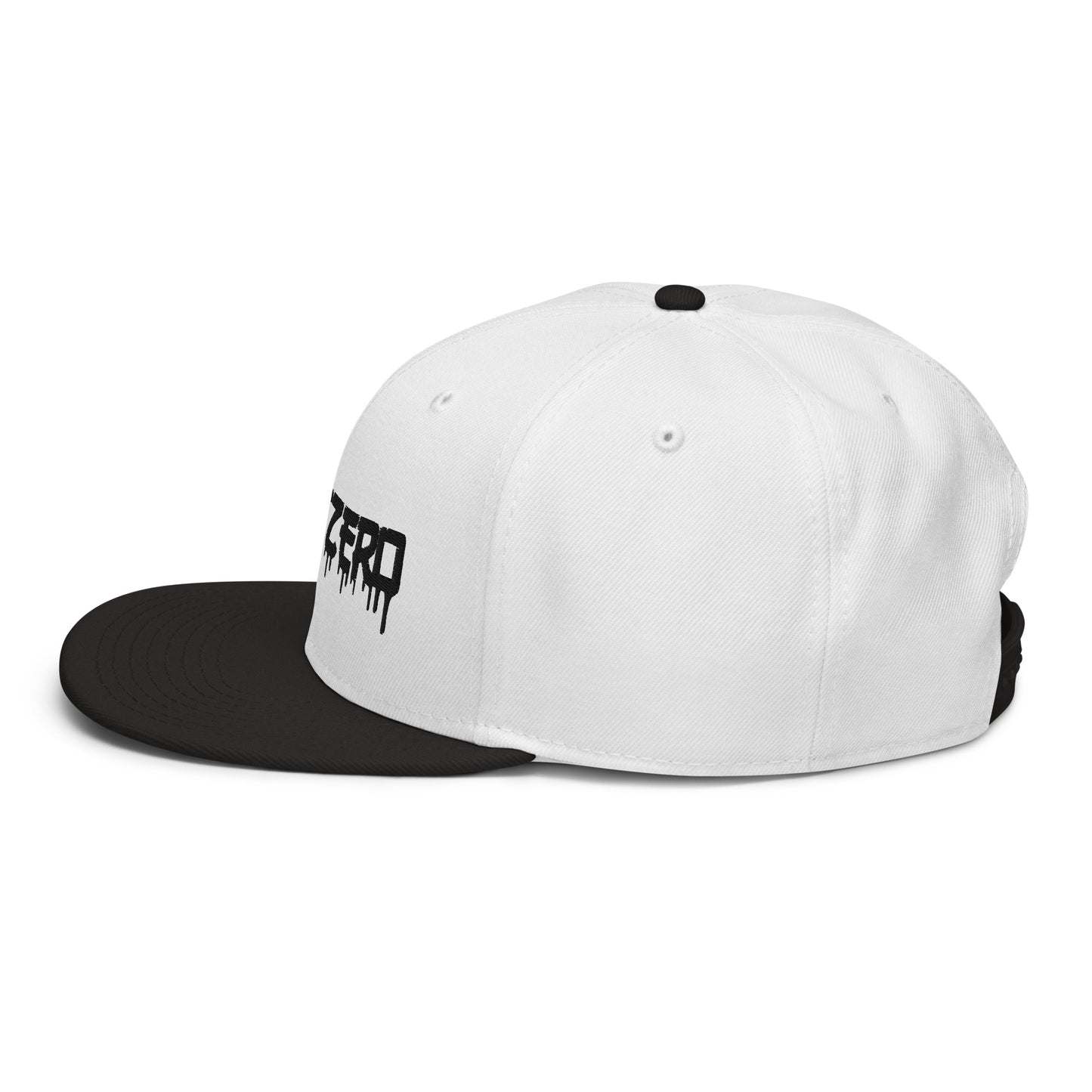 LimitZero Embroided White JapanDrip FlatCap