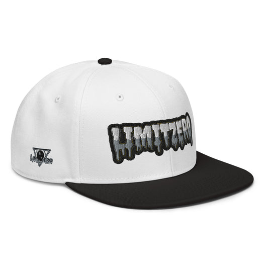 LimitZero Embroided White 2-Tone Logo FlatCap