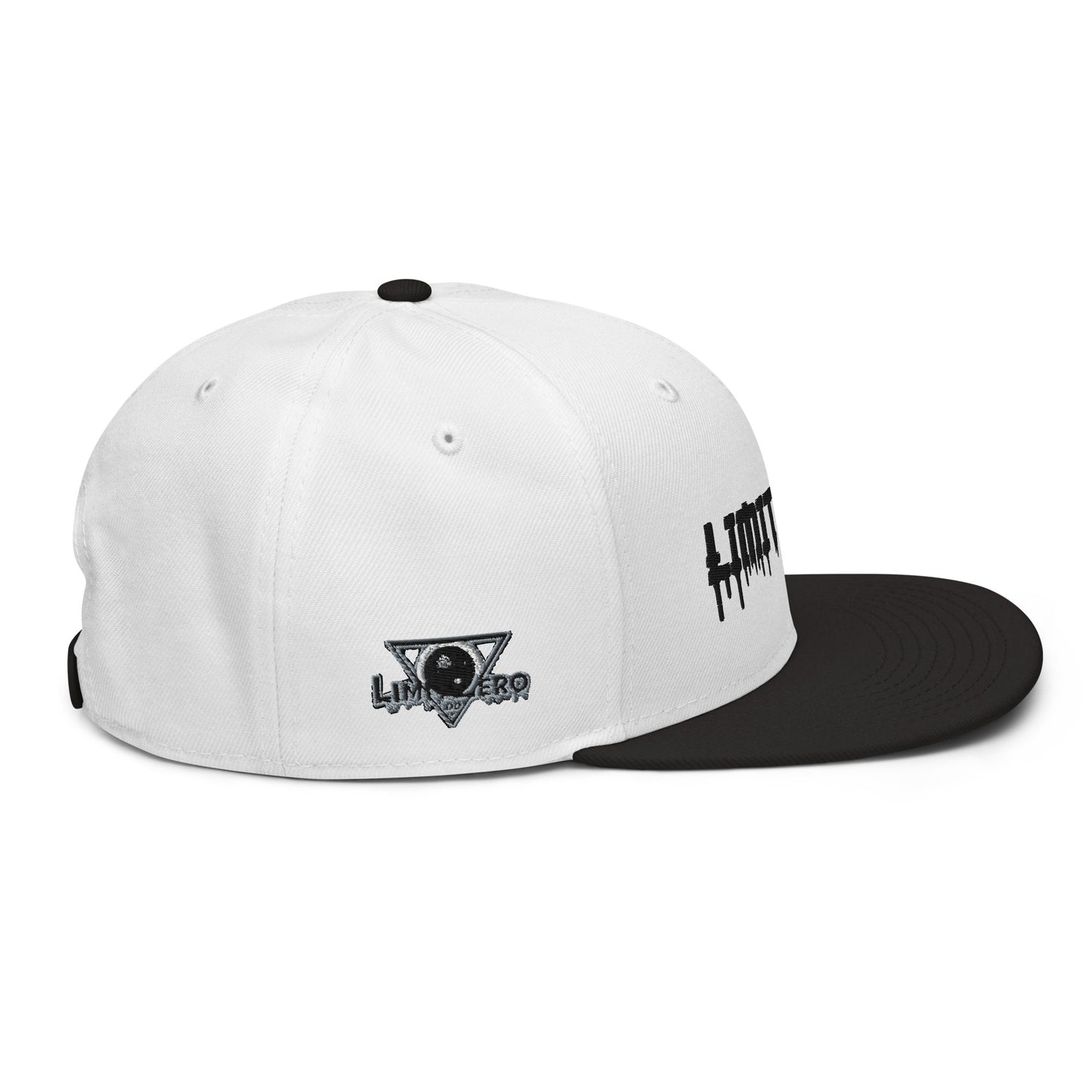 LimitZero Embroided White JapanDrip FlatCap