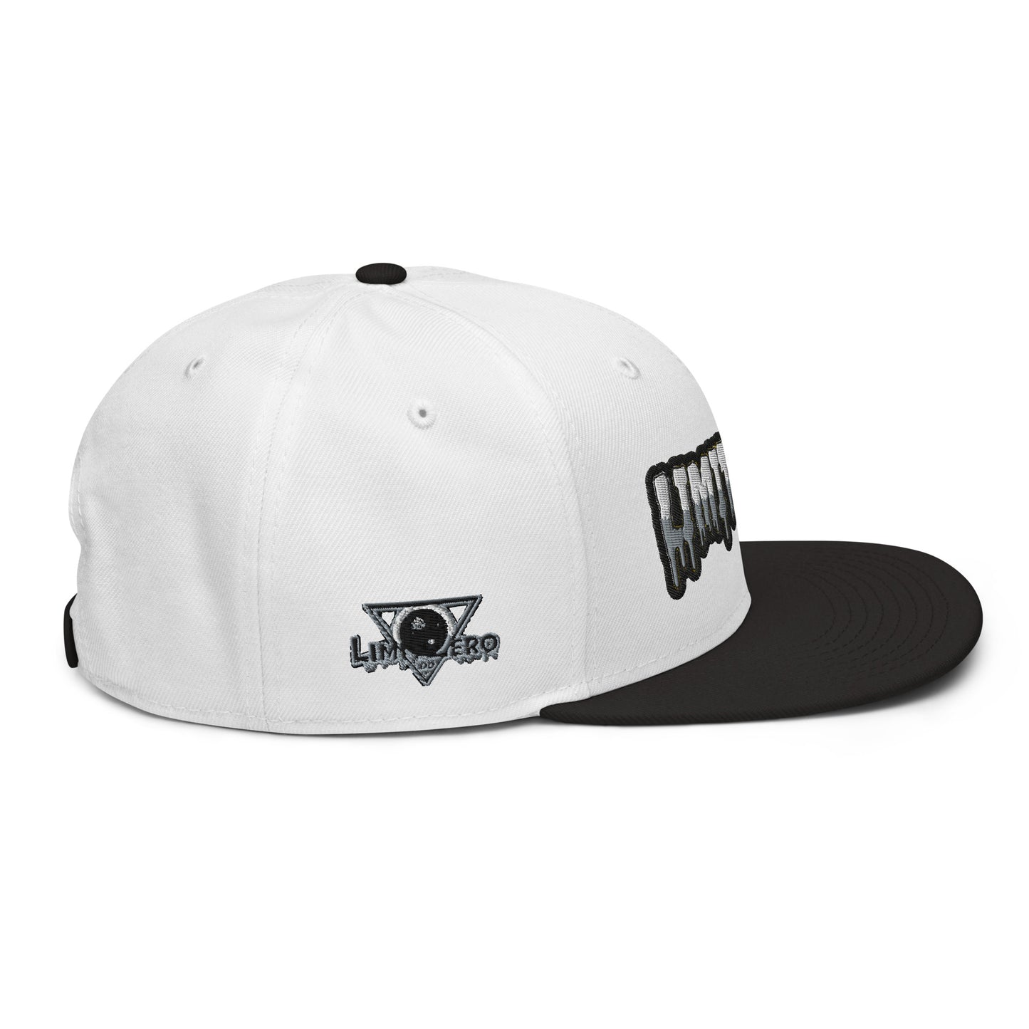 LimitZero Embroided White 2-Tone Logo FlatCap