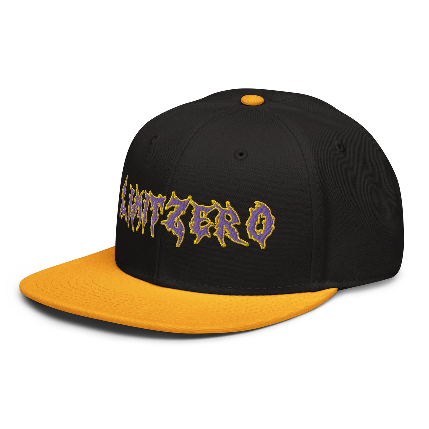 LimitZero Embroided Purple&Gold FlatCap