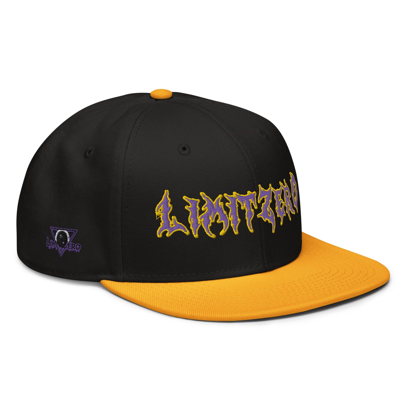 LimitZero Embroided Purple&Gold FlatCap