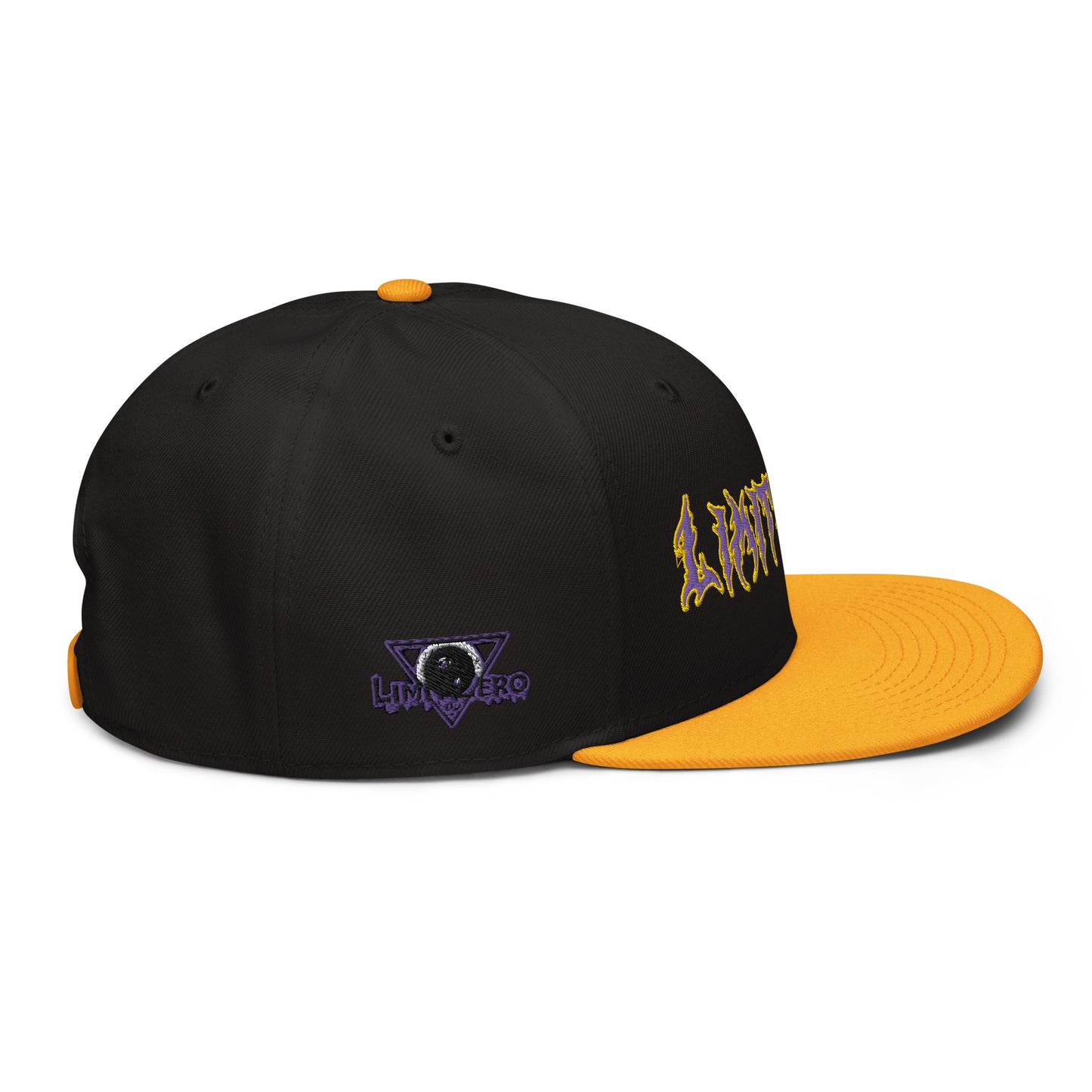 LimitZero Embroided Purple&Gold FlatCap