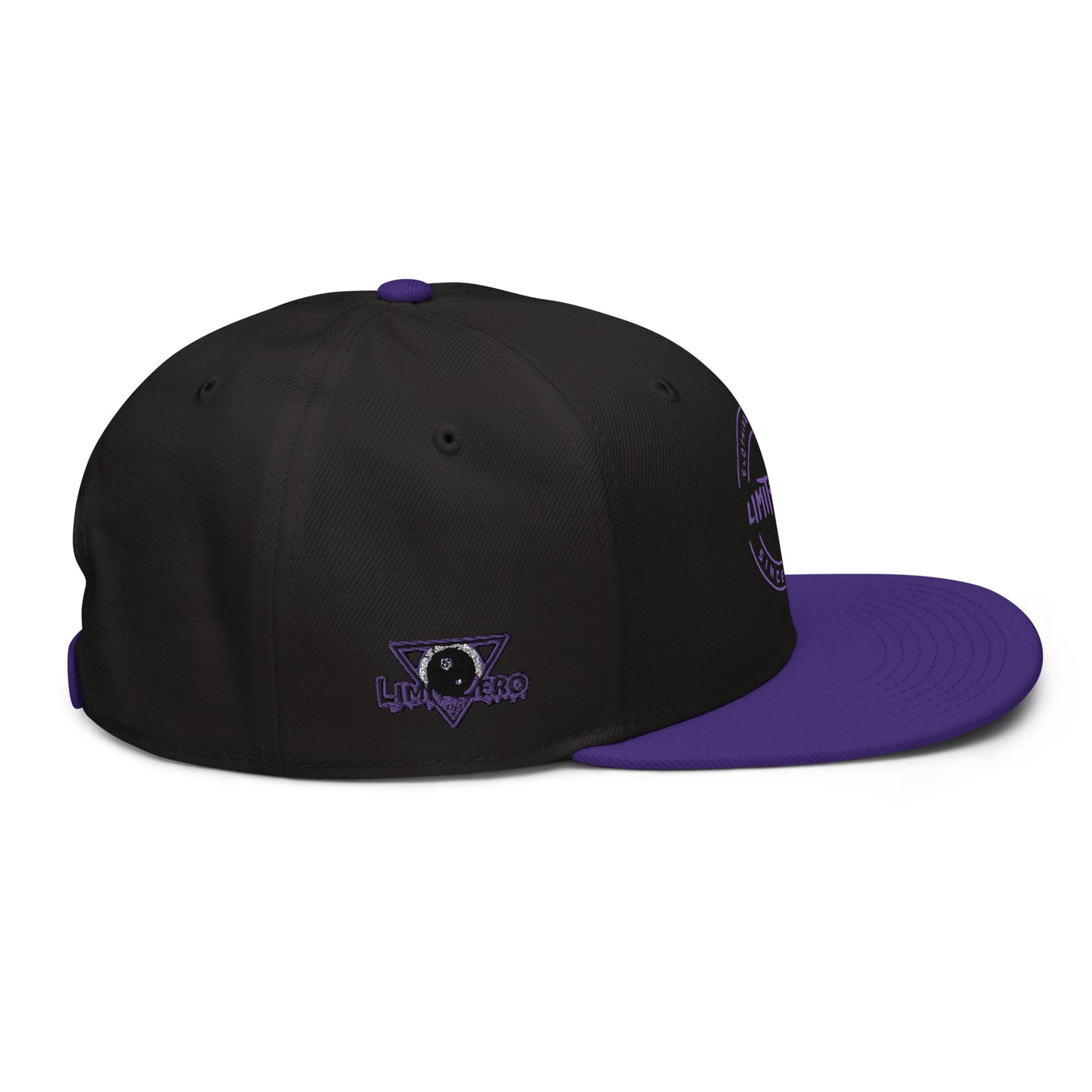 LimitZero LimitedEdition Embroided Purple Logo V3 FlatCap