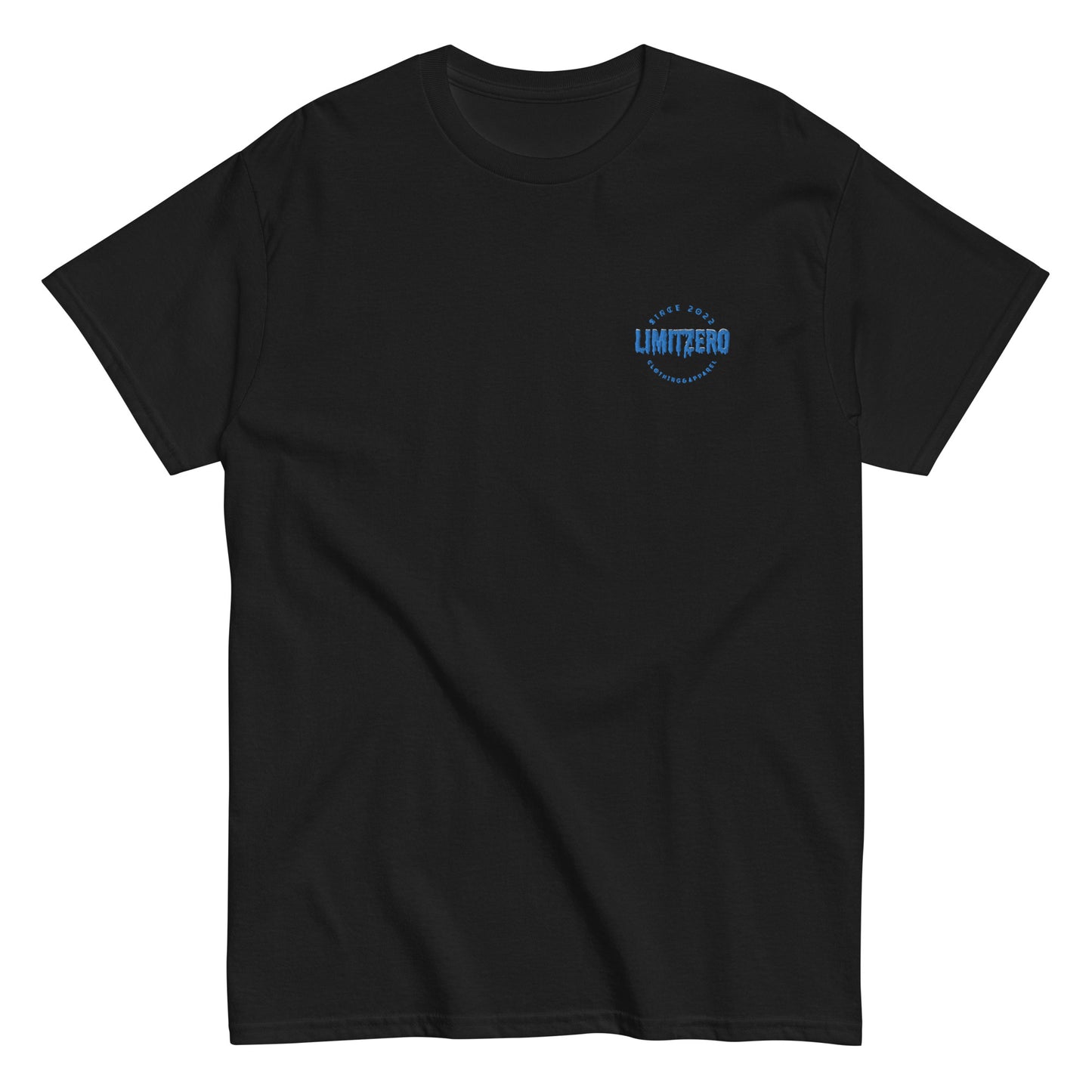 LimitZero Embroided Blue Cr33p Zombie T