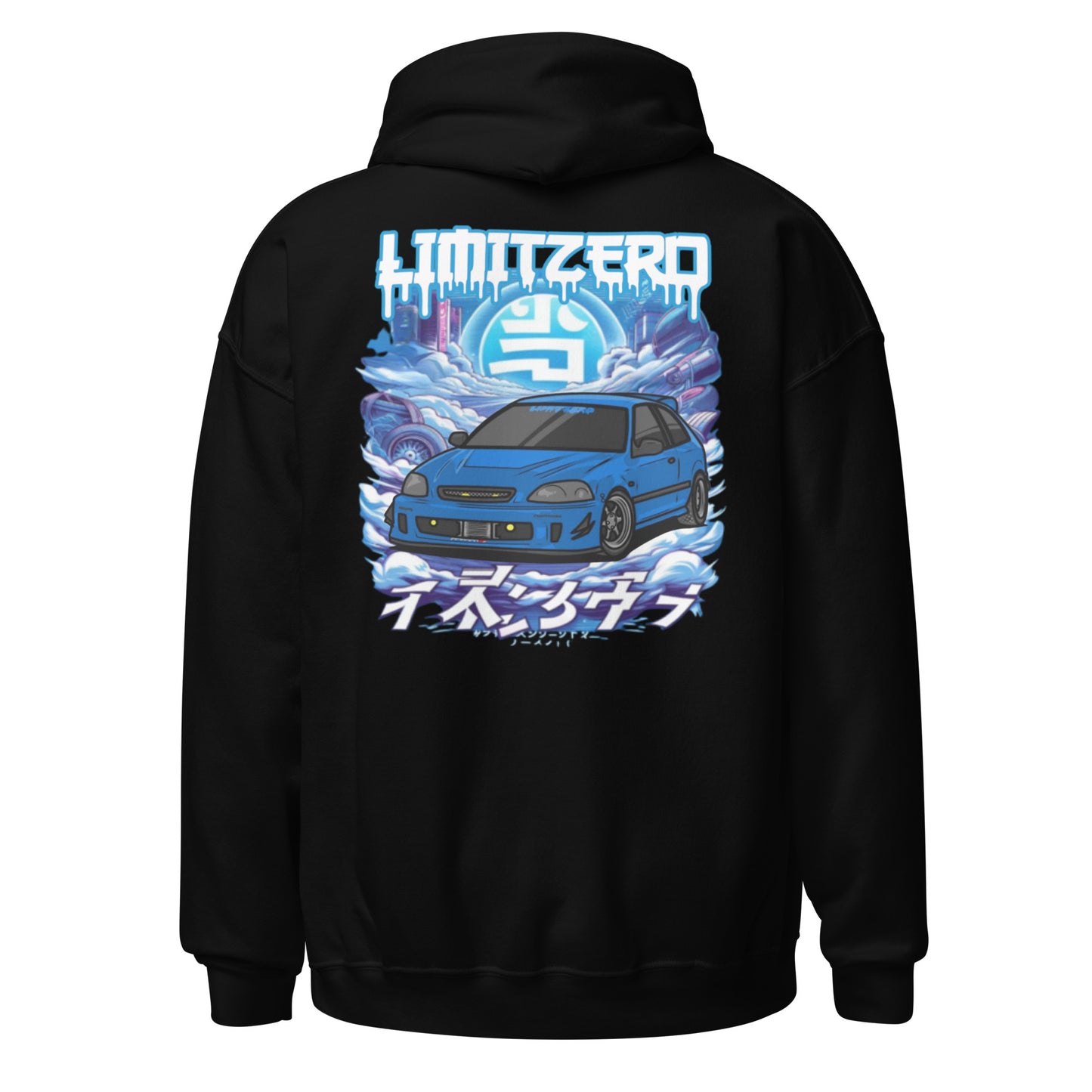 LimitZero Embroided JapanVibes Unisex Hoodie