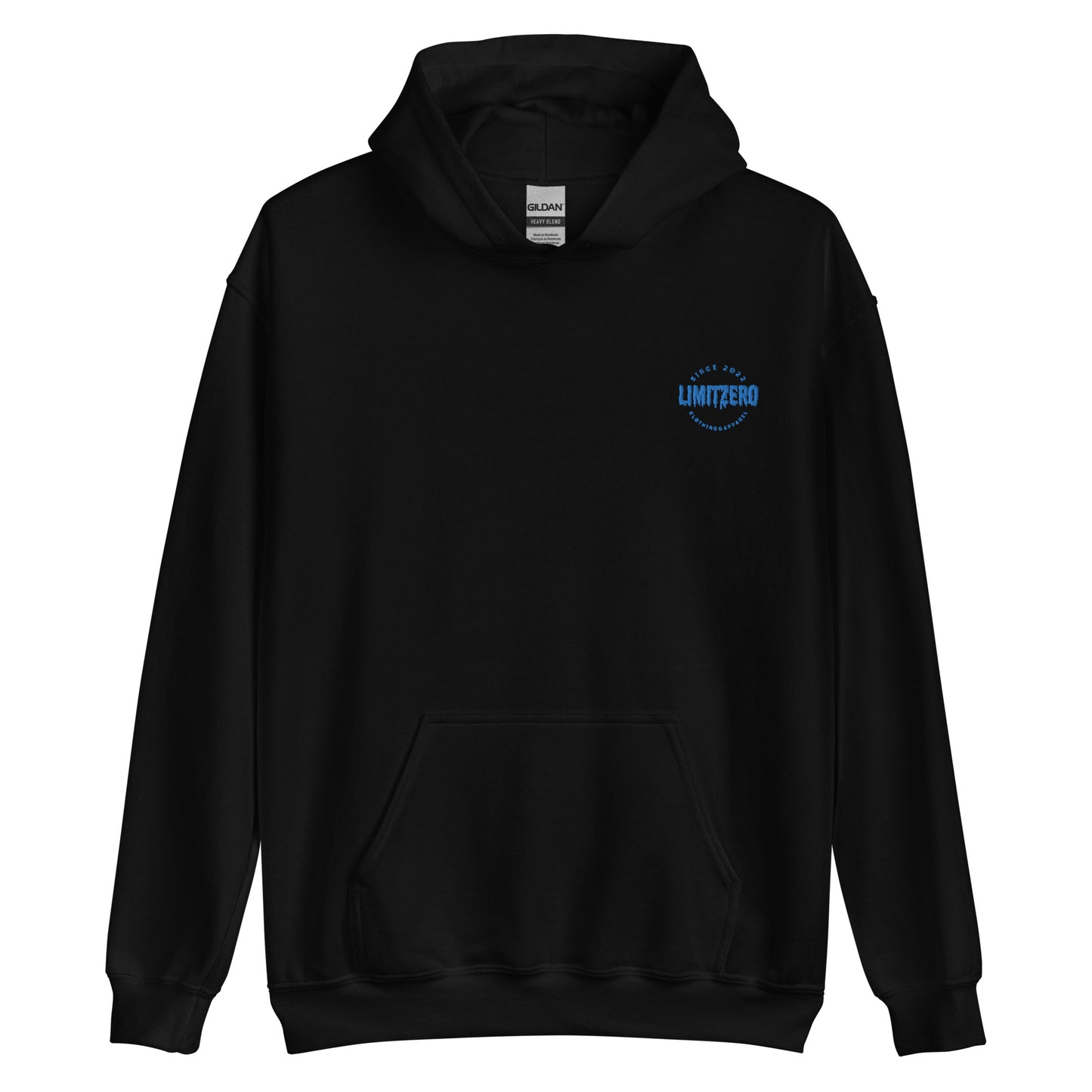 LimitZero LimitedEdition Embroided Blue Distorted Cr33p Unisex hoodie