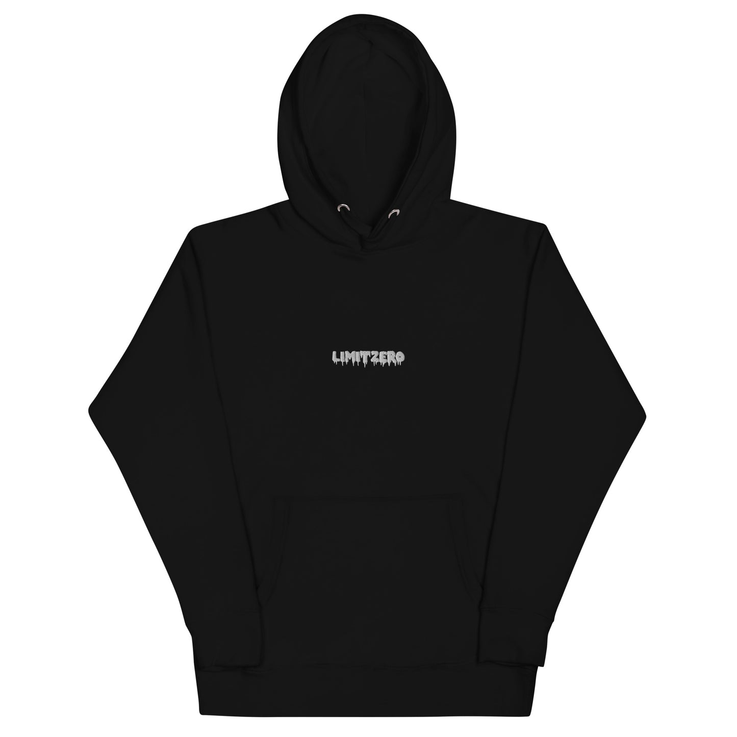 LimitZero Embroided White Logo Unisex Hoodie