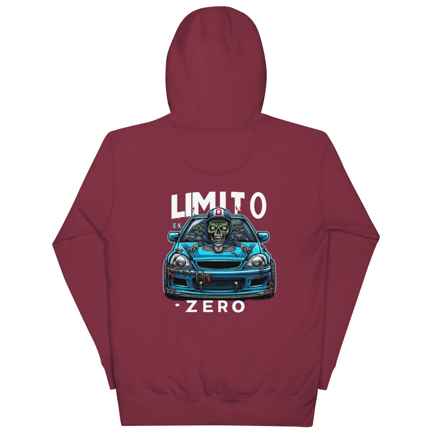 LimitZero LimitedEdition Embroided Front Civic Zombie Unisex Hoodie