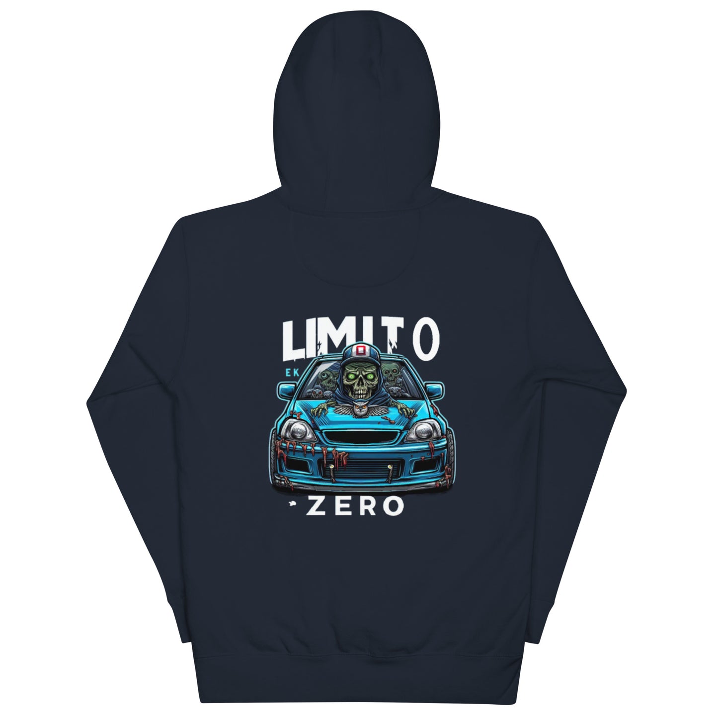 LimitZero LimitedEdition Embroided Front Civic Zombie Unisex Hoodie